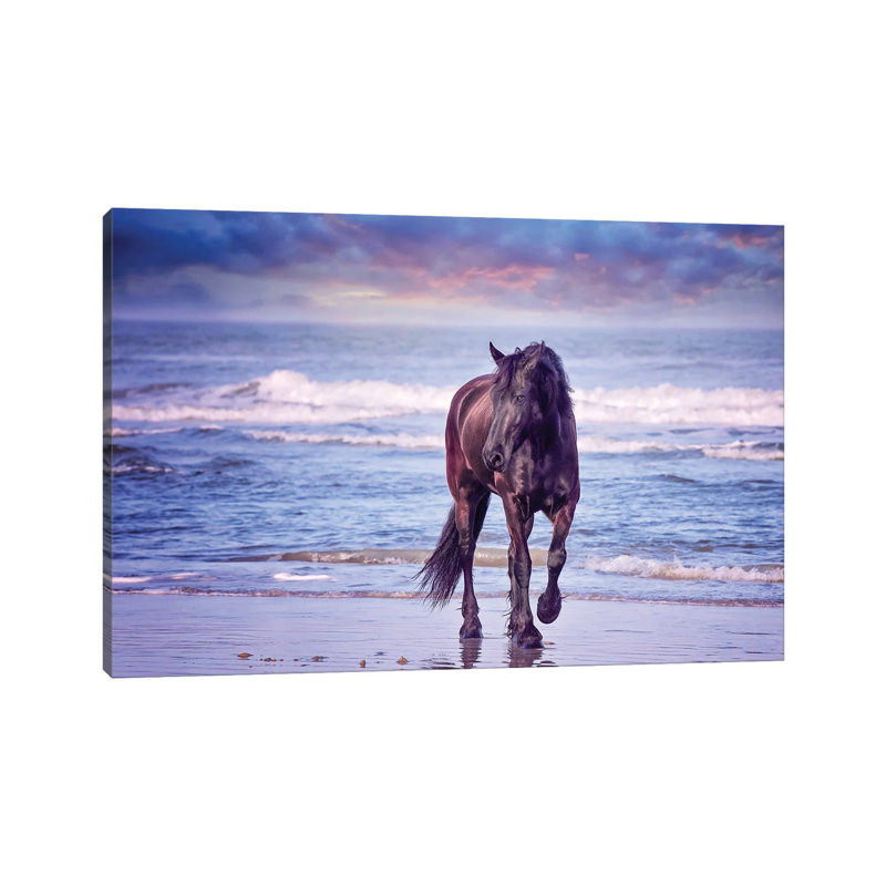 Running In The Sand I by PHBurchett - Wrapped Canvas Print, 20.32 cm H x 30.48 cm W