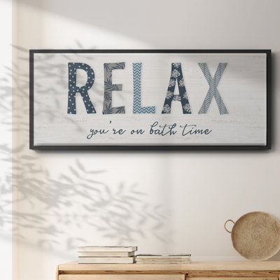 Relax- Framed Canvas