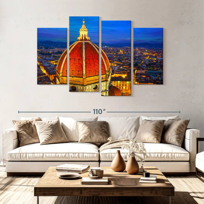 Lumières en dôme Lynelle Duomo Di Firenze, H 54 po x l 84 po