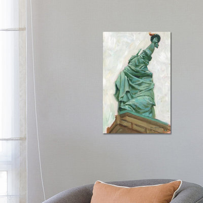 Liberty Belle 1 Piece Wrapped Canvas Wall Art