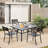 Saran Metal Stackable Patio Dining Chair
