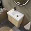 Meuble-lavabo mural avec lavabo et 2 portes-1355671827