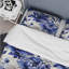 Ensemble de housse de couette à motif damassé victorien bleu cobalt-455653819