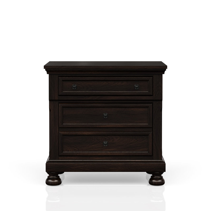 Table de chevet en cerisier foncé Classy