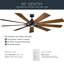 Gentry 85" 9 - Blade LED Windmill Ceiling Fan with Wall Control and Light Kit Included-1384716963