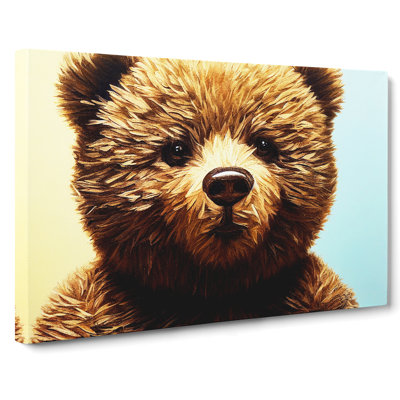 Wondrous Teddy Bear - Wrapped Canvas Print
