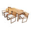 Venice 9 - Piece Solid Wood Dining Set-1203053448