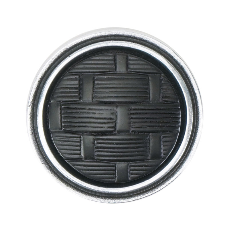 Spectra Weaves knob in chrome finish, Chrome/Black