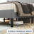Platform Bed Frame With Upholstered Wingback Headboard, No Box Spring Needed-723876651-723876565
