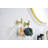 6-Pieces Brushed Gold Bathroom Hardware Set SUS304 Stainless Steel Round Wall Mounted Includes Hand Towel Bar,Toilet Paper Holder,Robe Towel Hooks,Bathroom Accessories Kit