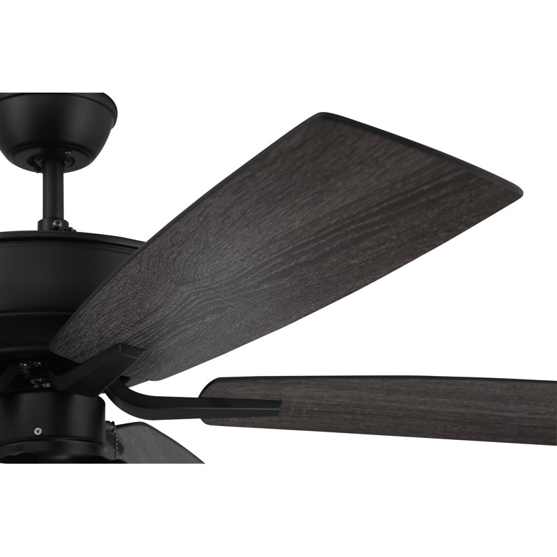 52'' Ceiling Fan with LED Lights, Flat Black