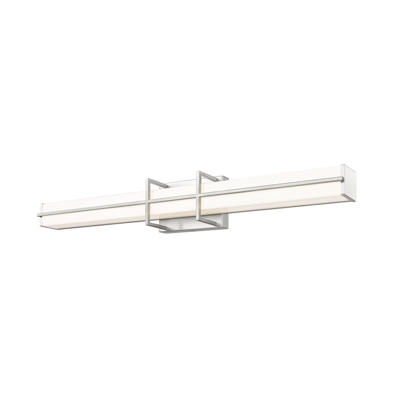 Éclairage à DEL à intensité variable pour meuble-lavabo Klowie, Nickel brossé