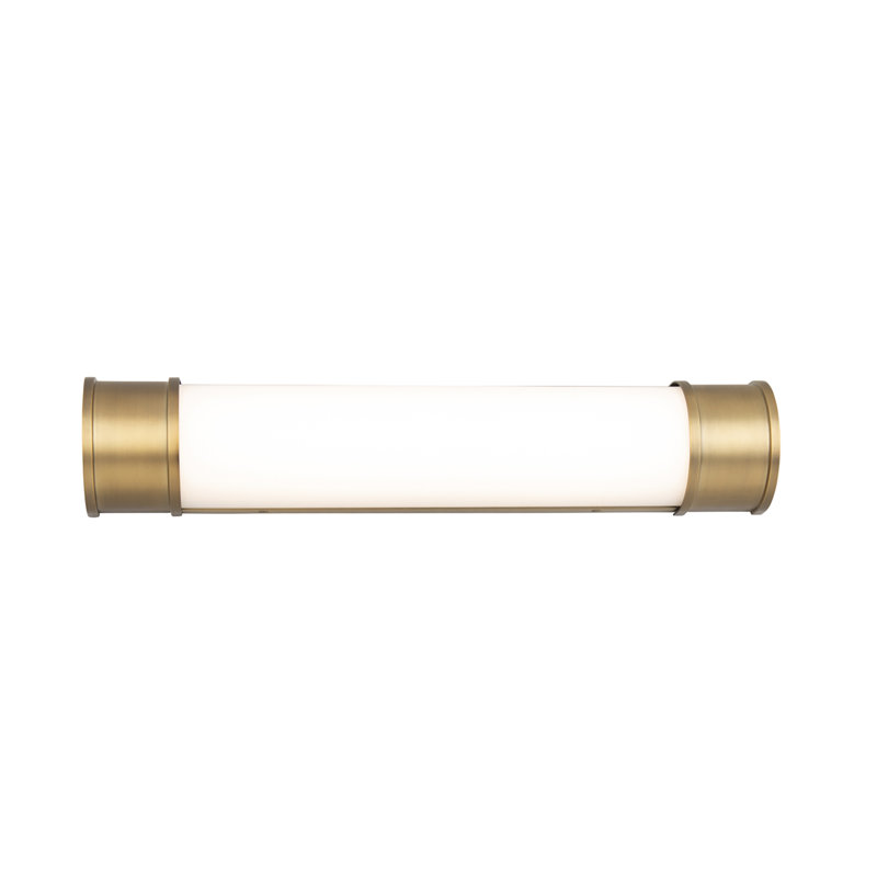 1 - Light Dimmable Bath Bar, Aged Brass, 34" W