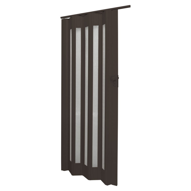 Chamberlan PVC/Vinyl Bi-Fold Doors, 81 cm x 203 cm, Walnut