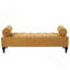 Banc de chambre en velours moderne avec 2 coussins amovibles pour un salon confortable dans la chambre à coucher-128632780