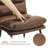 Modern Thick Upholstered Bar Stool and Counter Stool with Metal Frame-107178967-88133154