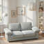 Canapé de rangement compact avec compartiments cachés, idéal pour les petits espaces de vie et les maisons contemporaines, confortable pour se détendre et recevoir-896974381