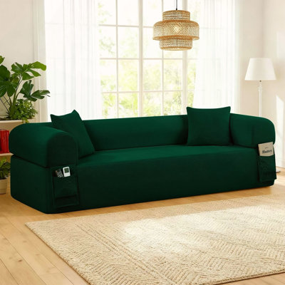 3Seater Sofa Boneless Couches,No Assembly Needed, Modern Sofa for Compact Living Rooms, Apartments, and Offices