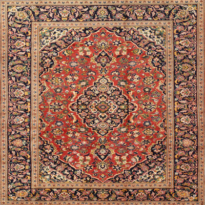 Tapis brun à motif oriental