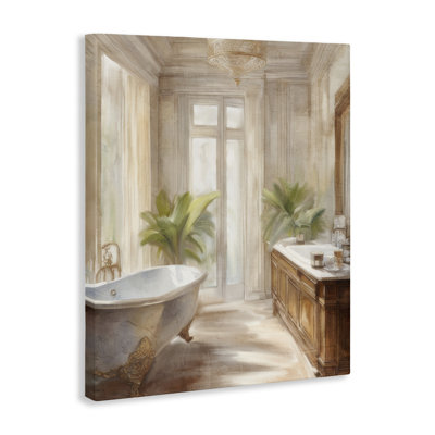 Serenity Bath Bathroom Painting Canvas, design by Kim Allen