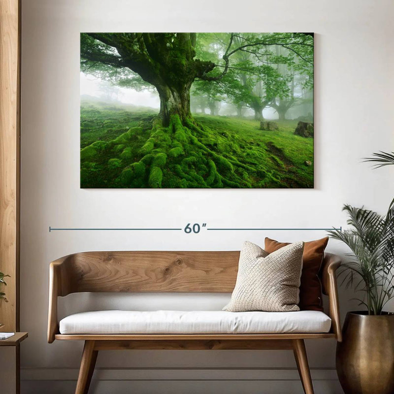 Arbre moussu Harnek, H 32 po x l 48 po