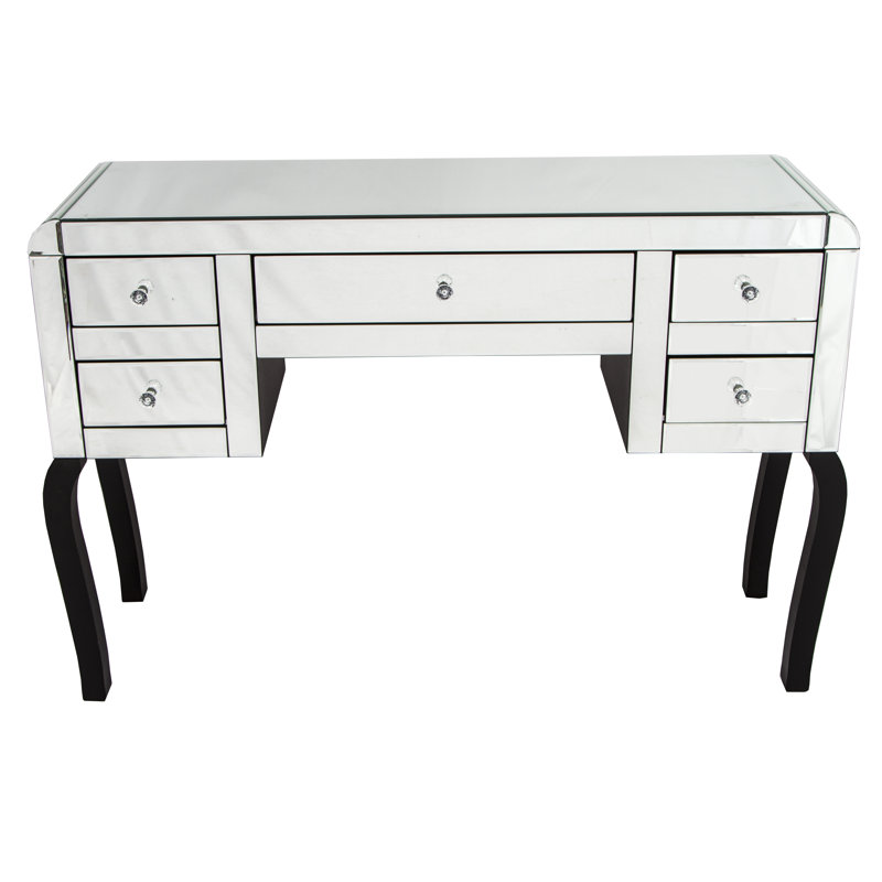 119cm Glass Console Table