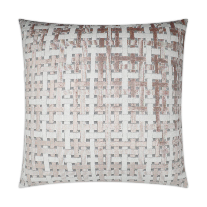 Trellis Velvet Fabric, Blush