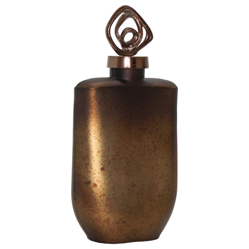 Nadya Small Bottle With Topper, 14" H x 7" W x 7" D