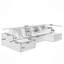 Canapé modulaire en forme de U, canapé modulaire en velours côtelé de style minimaliste moderne-445637708