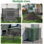 3-Panel No-Dig Privacy Fence Panels, Rustproof Decorative Outdoor Barrier for AC, Pool Equipment & Trash Cans, 270*124cm, Black