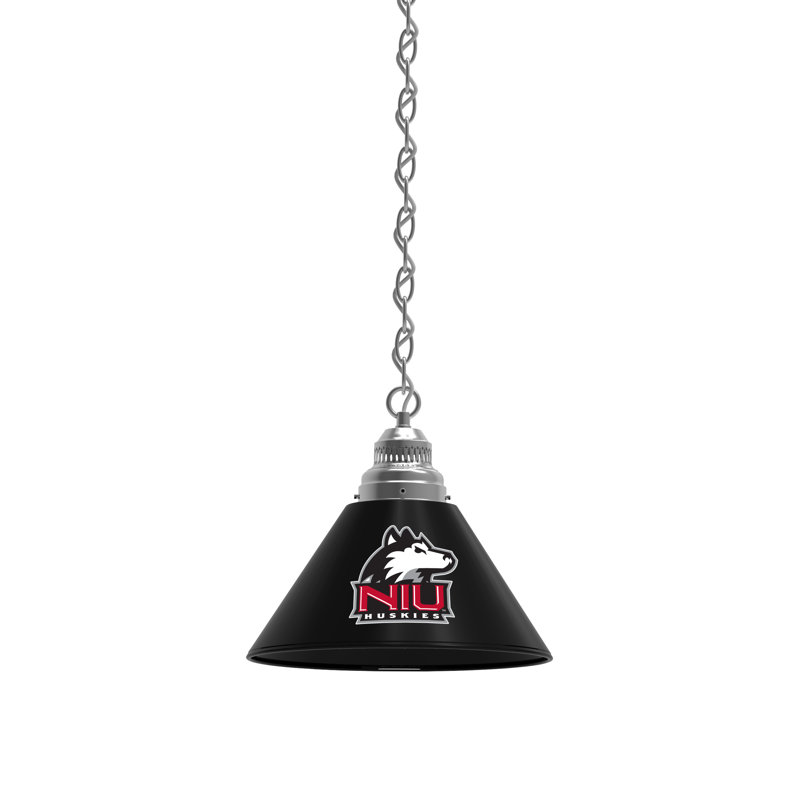 1 - Light Single Pendant, Chrome, Northern Illinois Huskies