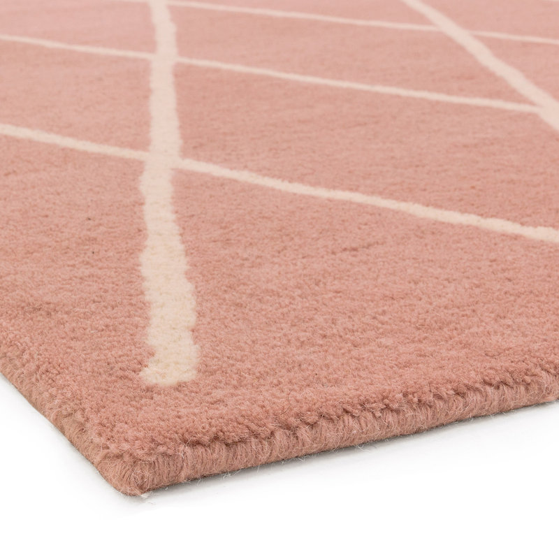 Reina Geometric Wool Hand Woven Area Rug, Rectangle 120 x 170cm