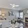 Cheretta 48" Ceiling Fan With Remote, Light Kit Included.
