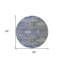 Tapis extérieur rond lavable 8 pi Southwestern