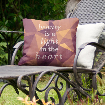 Coussin décoratif d’intérieur/d’extérieur d’inspiration beauté