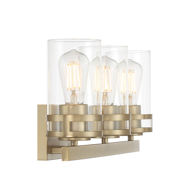 Meuble-lavabo 3 lumières Lunden, H 9 po x l 22 po x P 6,5 po, Trois lumières