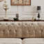 Luxuriously L-Shaped Velvet Comfy Sectional Sofa With Ottoman,2-Seater Chesterfield Sofa With Tufted Design And Tassel Fringe Skirt-593338736