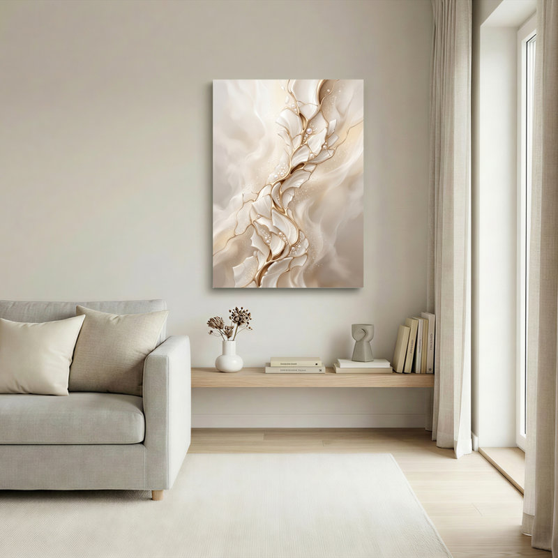 Marble Wave, reproduction d'art sur toile, ensemble de 1, 18"H x 12"W, Wrapped Canvas