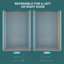 Porte de douche coulissante simple l 48 po x H 76 po - Verre trempé de 8 mm avec cadre en acier inoxydable 304