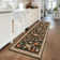 Floral Machine Washable Rug with Non-Slip Backing, Soft Thin Low Pile Non Shedding Floor Carpet, Indoor Foldable Printed Accent Mat for Living Room/Nursery/Bedroom