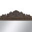 Grand miroir mural antique 27,4 x 47,8 po pour vestibule de salon