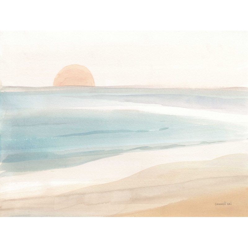 «Pastel Sea» par Danhui Nai - reproduction d'art sur toile tendue, L 16 po x H 12 po