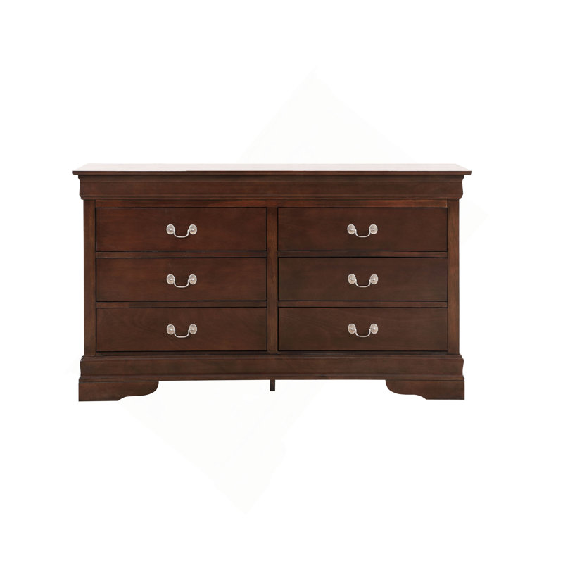 Commode 6 tiroirs, Beige