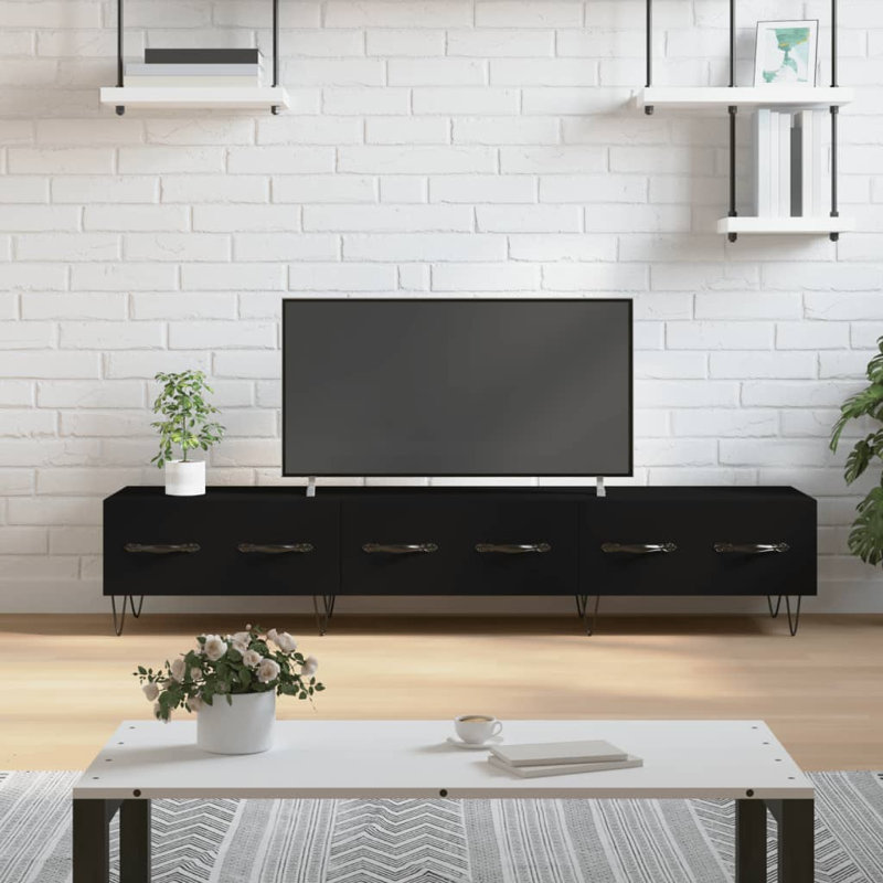 Barrese TV Stand for TVs up to 65", Smoked Oak