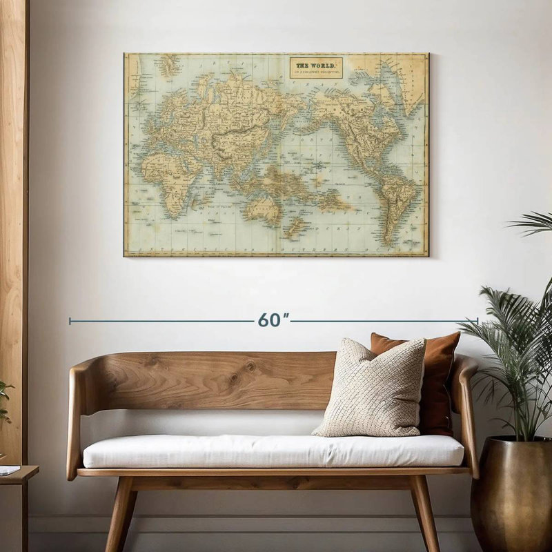Aliaz, la carte du monde neutre, H 30 po x l 45 po
