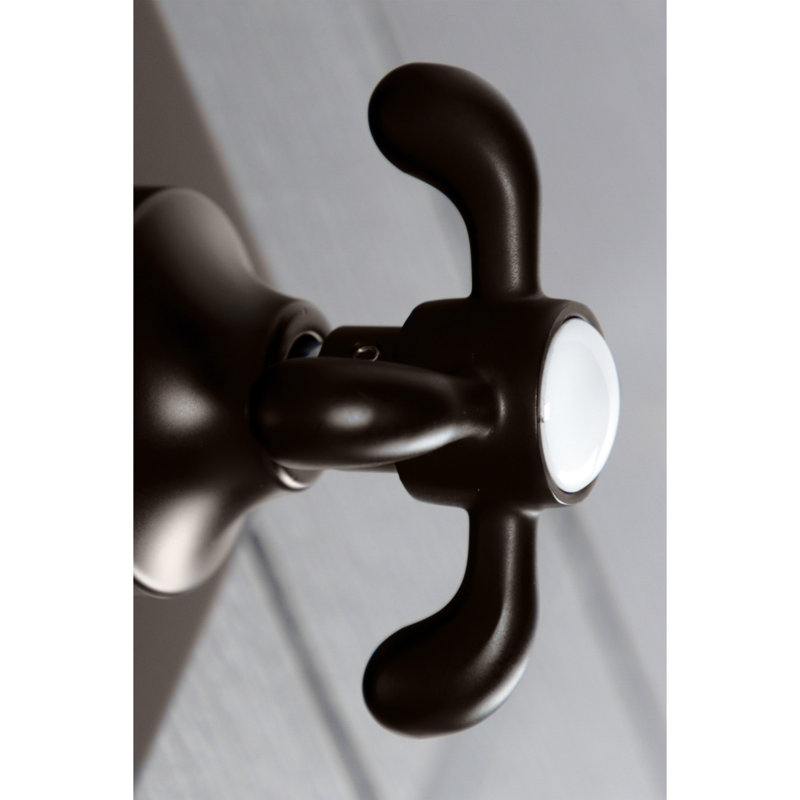 Kingston Brass Single-Handle Wall Mount Three-Way Diverter Valve with Trim Kit, Oil Rubbed Bronze