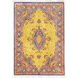 Azerbaijan One-of-a-Kind Rectangle 4'4" X 6'4" Hand Knotted Area Rug