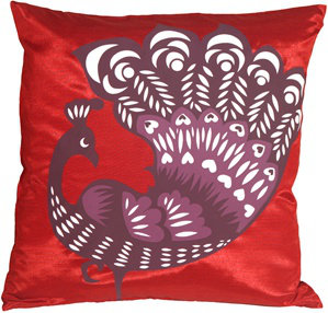 Coussin décoratif peacock fier Howell