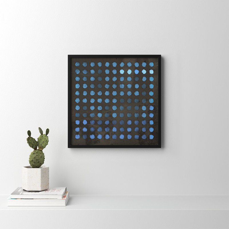 Squared Circles 5 by Jacques Pilon, 24" H x 24" W x 1.25" D, Black