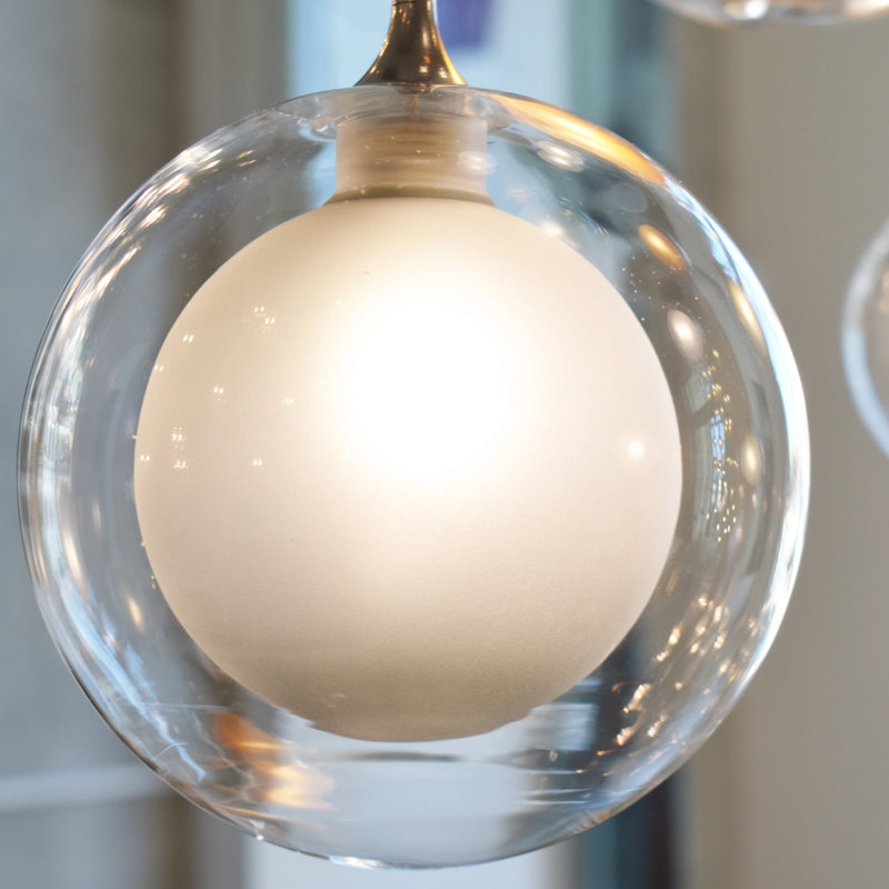 Reflection Moon 1 Pendant Light, Brass
